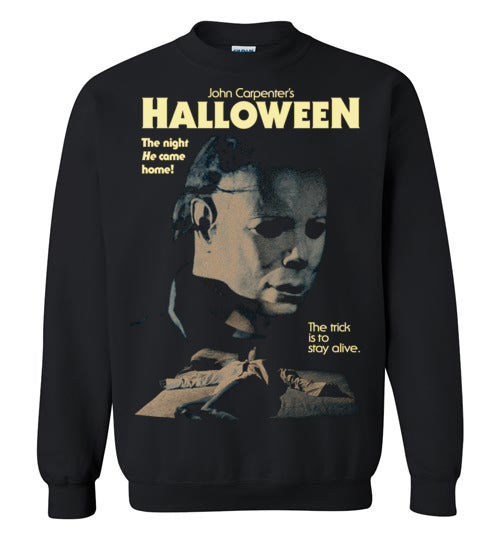 HALLOWEEN MICHAEL MYERS John Carpenter Classic Horror Movie,v14,Gildan Crewneck Sweatshirt