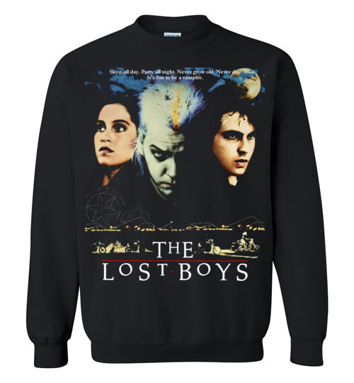 The Lost Boys vintage horror movie Vampires Gildan Crewneck Youth Kids Sweatshirt S - 5XL Black v3