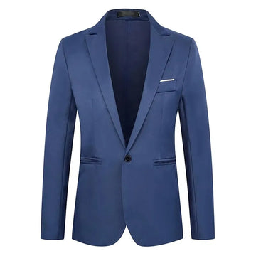 New Arrival Luxury Men Blazer Fashion Brand Suit Slim Fit Suit Blazers Male Jacket Business Casual Solid Color Long Sleeve