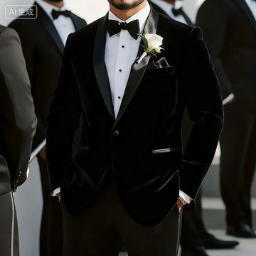 Marfim xale lapela ternos para homens fino ajuste cerimônia de casamento sólido smoking homem terno trajes para hombre ternos fe
