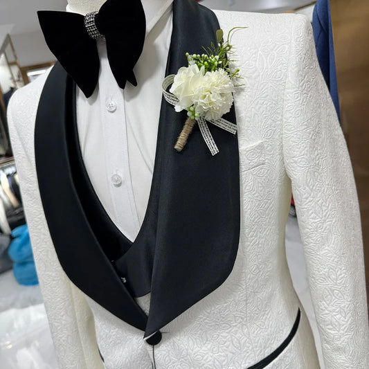 2025 Foreign Trade Men's Suit 3-piece Bridegroom's Wedding Suit Men's Suit Trajes De Hombre De Vestir Elegantes