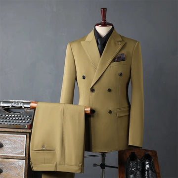 High Quality Men's Suit Slim Fit Formal Business Office Set Wedding Party Fashion Men's Suits 3 Pieces（jacket+Vest+Pants）