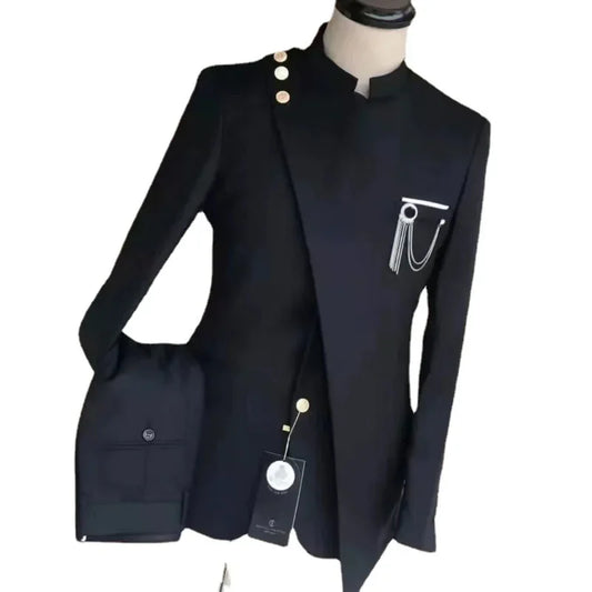 New Men's Dress Men's Wedding Party Dress Bridegroom Best Man Tuxedo Performance Suit (Jacket+pants)Bespoke Clothes