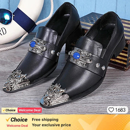 black italian leather shoes for men brown designed luxury men loafers white dress shoes mens party wedding Oxfords shoe man