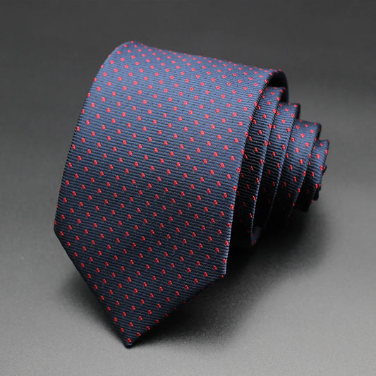 Fashion Casual Blue Red Yellow Floral Polka Dot Necktie For Men Business Gift Wedding formal Neck Ties Accessories