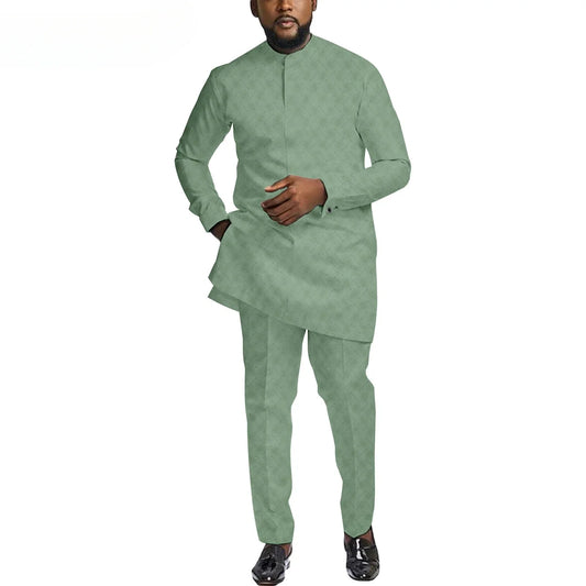 New Men's Business Casual Slim-fit Suit Fashion Wedding Formal Men's Suit (top + Pants) Two-piece Set (customizable)Men Clothing