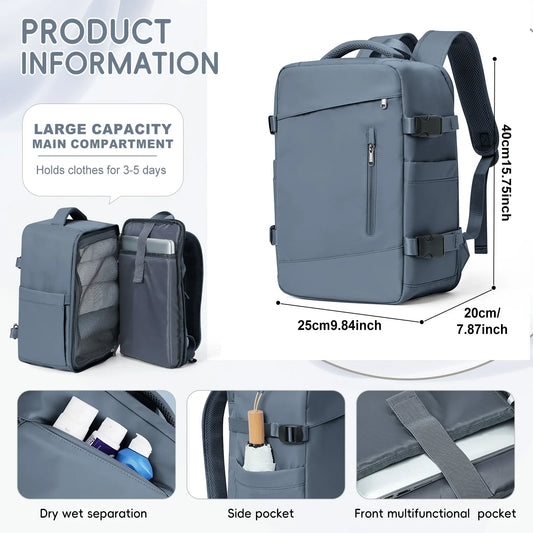 Men Laptop Backpack Wizzair Carry On, Women's Backpack Travel Suitcase Cabin Bag Aircraft Ryanair 40x20x25 Airplane Travel Bag