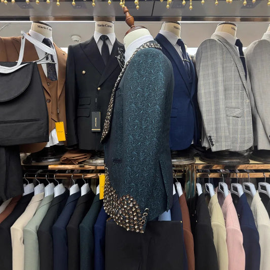 2025 High-End Men's Suits Work Wedding Three-Piece Suit on Hand, Quick Shipping（Coat + Trousers + Waistcoat ）Suits for Men