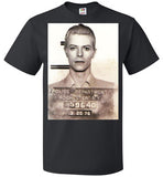 David Bowie Mugshot Shirt Vintage Ziggy Stardust Classic Rock Pop ,v3, FOL Classic Unisex T-Shirt