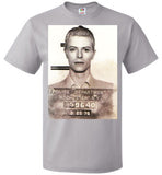 David Bowie Mugshot Vintage Ziggy Stardust Classic Rock Pop ,v3, FOL Classic Unisex T-Shirt