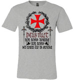 Knights Templar Deus Vult ,v28,Canvas Unisex T-Shirt