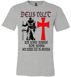 Knights Templar Deus Vult , v17,Canvas Unisex T-Shirt