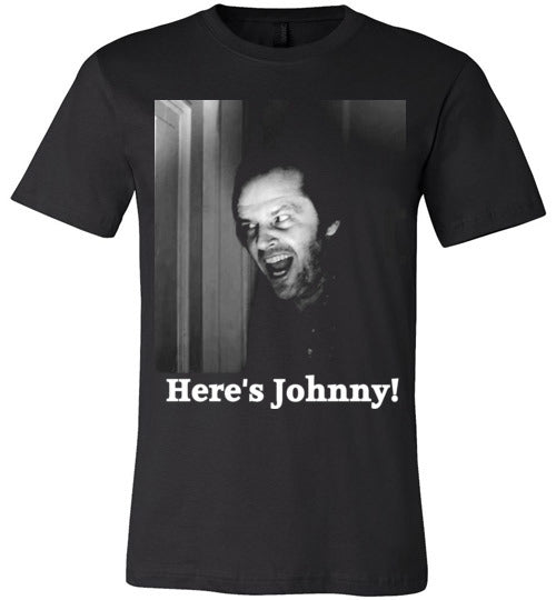 The Shining , Horror Film , Stanley Kubrick , Stephen King ,Jack Nicholson, Here`s Johnny,v9,Canvas Unisex T-Shirt