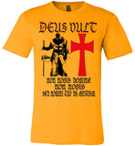 Knights Templar Deus Vult , v17,Canvas Unisex T-Shirt