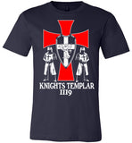 Knights Templar Cross Crest 1119 ,v33,Canvas Unisex T-Shirt