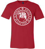 Knights Templar Seal Crest,v13b,Canvas Unisex T-Shirt