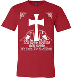 Knights Templar Deus Vult , v18,Canvas Unisex T-Shirt
