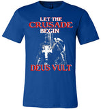 Knights Templar Let The Crusade Begin Deus Vult,v19,Canvas Unisex T-Shirt