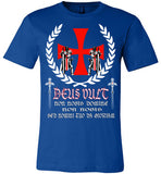 Knights Templar Deus Vult shirt, v4, Canvas Unisex T-Shirt