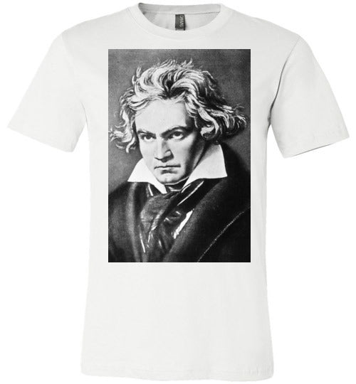 LUDWIG VAN BEETHOVEN Portrait Composer Classical Music Romantic ,v1, Canvas Unisex T-Shirt