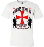 Knights Templar Christus Vincit Deus Vult Christus Regnat ,V15,Canvas Unisex T-Shirt
