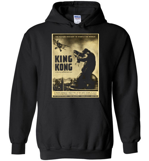 King Kong, Movie Poster 1933,New York City,horror film,v3,Gildan Heavy Blend Hoodie