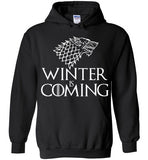 Game Of Thrones Winter is Coming, v2, Gildan Heavy Blend Hoodie