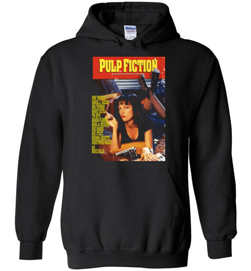 Pulp Fiction Mia Wallace , quentin tarantino, mobsters, john travolta, vincent, jules, v11b, Gildan Heavy Blend Hoodie
