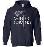 Game Of Thrones, Winter is Coming,v2, Gildan Heavy Blend Hoodie