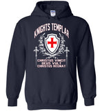 Knights Templar Deus Vult Christus Vincit,v27,Hoodie
