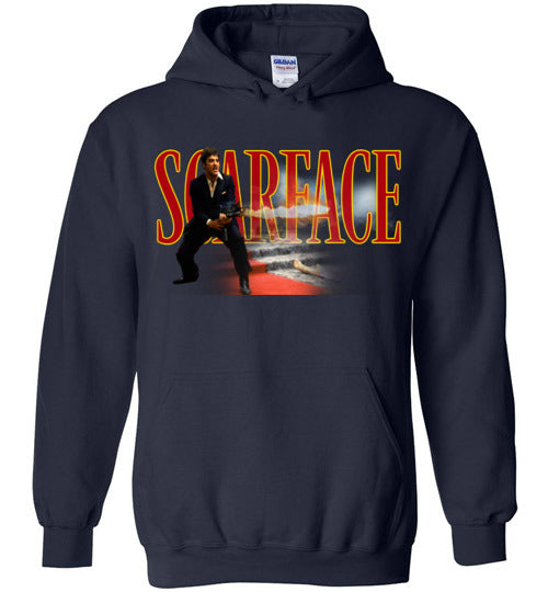 Tony Montana Scarface Al Pacino Gangster Movie 80's ,v7,Gildan Heavy Blend  Hoodie