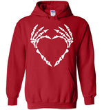 Skeleton Heart Hands Halloween , Gildan Heavy Blend Hoodie