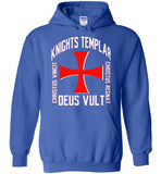 Knights Templar Deus Vult Christus Vincit,v22,Hoodie