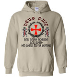 Knights Templar - Deus Vult shirt ,v1, Gildan Heavy Blend Hoodie