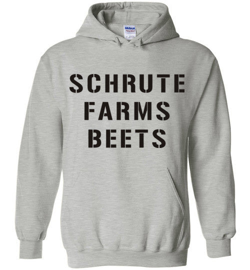 Schrute Farm Beets from the TV Show The Office , Gildan Heavy Blend Hoodie