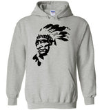 Native American Indian Chief , Gildan Heavy Blend Hoodie