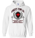 Knights Templar Deus Vult Christus Vincit,v26,Hoodie