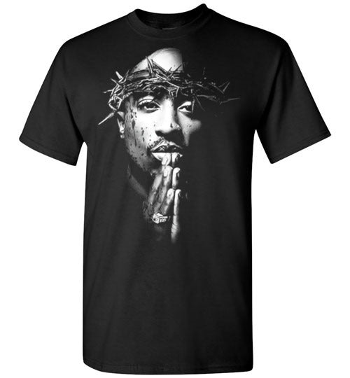 Tupac 2pac Shakur Makaveli Death Row hiphop gangsta Swag, v24, Gildan Short-Sleeve T-Shirt