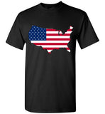 USA Flag 4th Of July Independence Day America Vintage American Flag v3 , Gildan Short-Sleeve T-Shirt