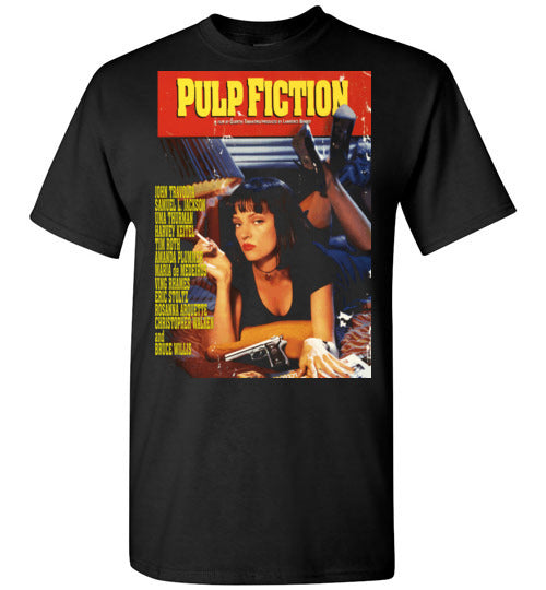 Pulp Fiction Mia Wallace , quentin tarantino, mobsters, john travolta, vincent, jules, v11b, Gildan Short-Sleeve T-Shirt