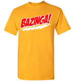 Bazinga! TShirt From the TV Show Big Bang Theory , v2,Gildan Short-Sleeve T-Shirt