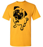 Cute Pug Shirt Tee T-shirt Pugs,v1,Gildan Short-Sleeve T-Shirt