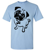 Cute Pug Shirt Tee T-shirt Pugs,v1,Gildan Short-Sleeve T-Shirt