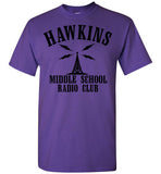 Stranger Things Hawkins Middle School Radio Club A.V. ,Gildan Short-Sleeve T-Shirt