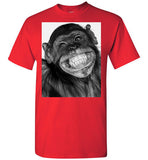 Monkey funny chimpanzee happy smile face,v3,T Shirt