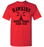 Stranger Things Hawkins Middle School Radio Club A.V. ,Gildan Short-Sleeve T-Shirt