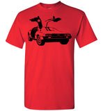 DeLorean DMC-12 Back To The Future Car , Gildan Short-Sleeve T-Shirt