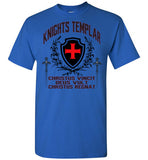 Knights Templar Deus Vult Christus Vincit,v26,T Shirt