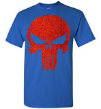 Punisher Skull red,v1,Gildan Short-Sleeve T-Shirt
