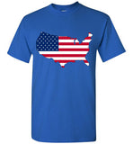 USA Flag 4th Of July Independence Day America Vintage American Flag v3 , Gildan Short-Sleeve T-Shirt